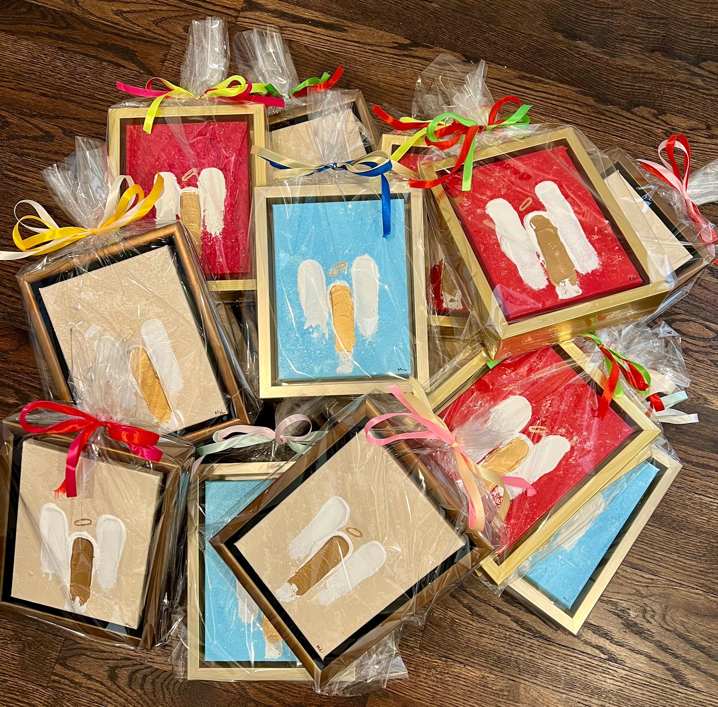 Red Angels - Distressed & Deep Frame